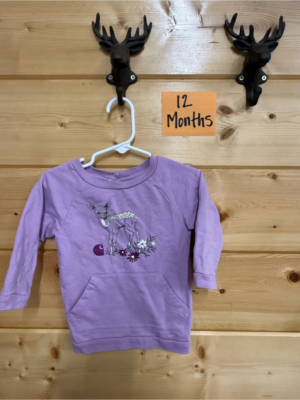 Carhartt Lavender Kids Deer Sweatshirt